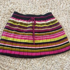 Missoni x Target XS  Knit Mini Skirt - Pink, Lime & Black